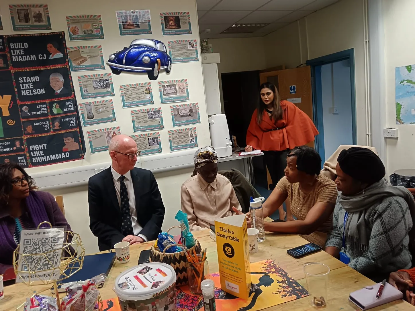 MP Pat McFadden Visits Wolverhampton Wellbeing Hub for Black History Month & World Mental Health Day 