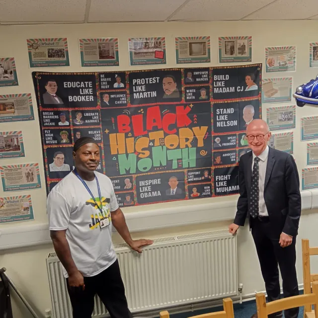 MP Pat McFadden Visits Wolverhampton Wellbeing Hub for Black History Month & World Mental Health Day 