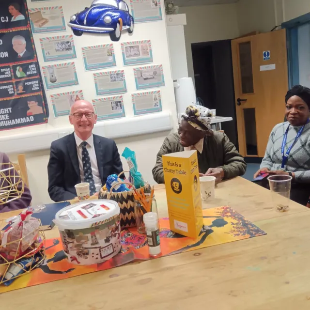 MP Pat McFadden Visits Wolverhampton Wellbeing Hub for Black History Month & World Mental Health Day 